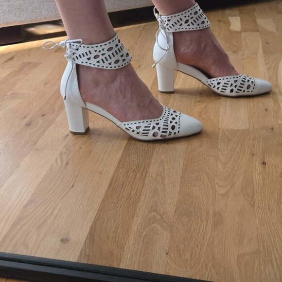 Bared Footwear - White Cutout Heels - Size 42 - Picture 8 of 10